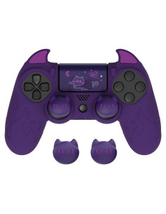 Funda Silicona Antideslizante PlayVital para Controlador PS4 - Morado