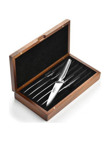 Juego de Cuchillos de Carne Global Fine Edge - 6 Piezas - Hecho en Japón