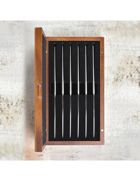 Juego de Cuchillos de Carne Global Fine Edge - 6 Piezas - Hecho en Japón