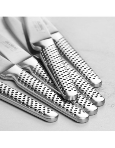 Juego de Cuchillos de Carne Global Fine Edge - 6 Piezas - Hecho en Japón