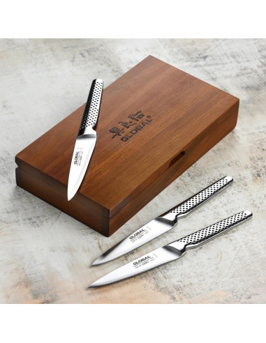 Juego de Cuchillos de Carne Global Fine Edge - 6 Piezas - Hecho en Japón