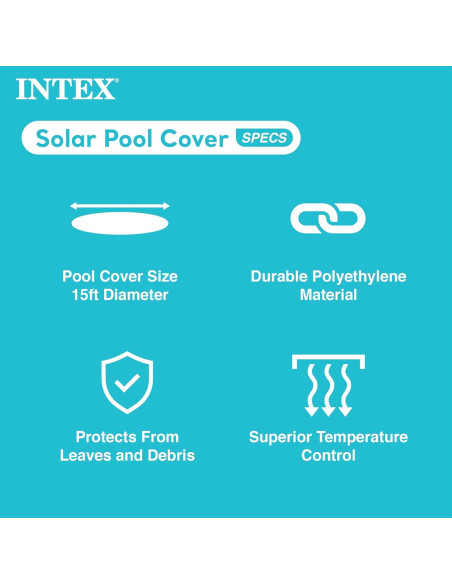 Cubierta Solar INTEX 28013E para Piscina Redonda 4.57m