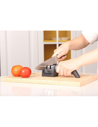 Afilador de cuchillos Ergo Chef Fastedge 2 etapas con cartucho extra