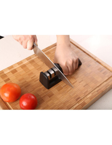 Afilador de cuchillos Ergo Chef Fastedge 2 etapas con cartucho extra