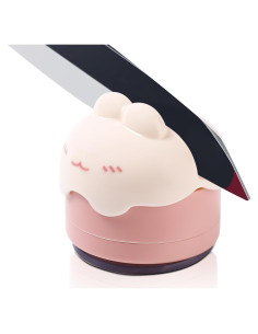 Afilador de cuchillos PUOPOSTY compacto con base de succión