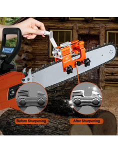 Kit Afilador de Motosierra OMCCHK Manual 3 Piezas Naranja 2