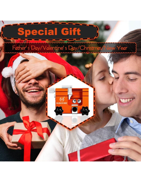 Kit Afilador de Motosierra OMCCHK Manual 3 Piezas Naranja