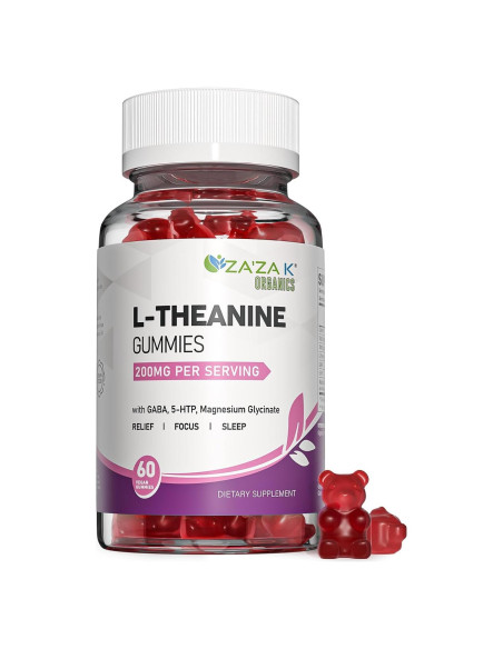 Gominolas L-Theanine 200mg ZA'ZA K ORGANICS Sabor Durazno