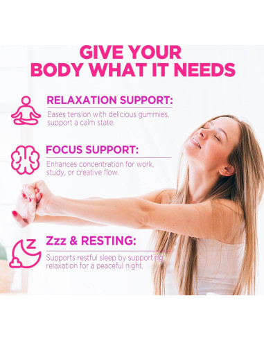 Gominolas L-Theanine 200mg ZA'ZA K ORGANICS Sabor Durazno