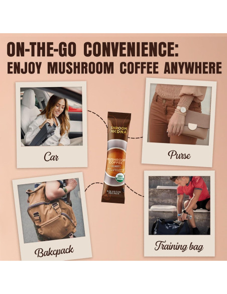 Café Instantáneo de Champiñones ShroomDNA 20 Sobres 51g