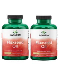 Aceite de Semilla de Lino Swanson 200 Cápsulas Blandas 1g