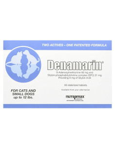 Suplemento Hepático Denamarin Nutramax para Perros y Gatos 30 Tabletas