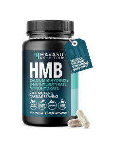 Cápsulas de HMB 2000mg Havasu Nutrition - 120 Unidades Veganas