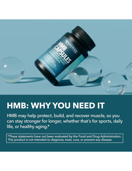 Cápsulas de HMB 2000mg Havasu Nutrition - 120 Unidades Veganas