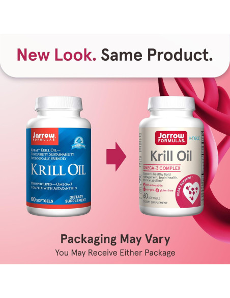 Aceite de Krill Jarrow Formulas 60 Cápsulas Blandas Omega-3