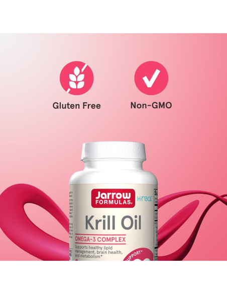 Aceite de Krill Jarrow Formulas 60 Cápsulas Blandas Omega-3