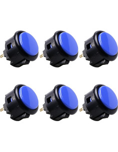 Botones de Presión Sanwa OBSF-30 - 6 Piezas para Arcade 2