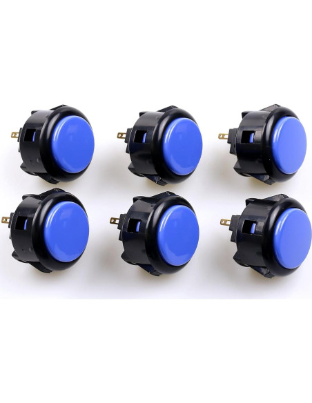 Botones de Presión Sanwa OBSF-30 - 6 Piezas para Arcade