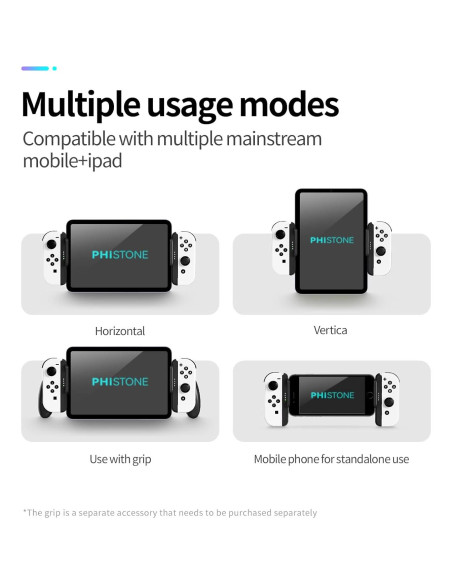 Soporte Joycon para Móviles Phistone Ajustable Blanco