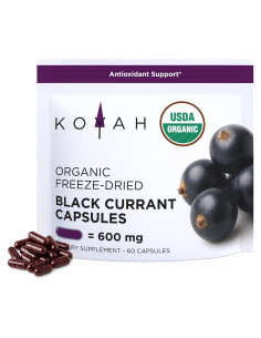 Cápsulas de Grosella Negra Orgánica KOYAH 600 mg Veganas 60 Uds