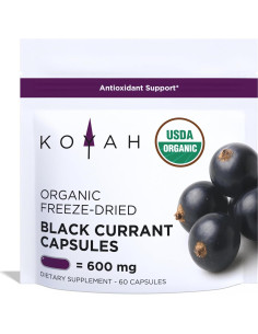 Cápsulas de Grosella Negra Orgánica KOYAH 600 mg Veganas 60 Uds 2