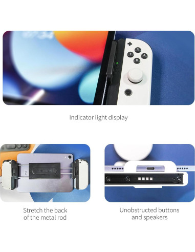 Soporte Joycon para Móviles Phistone Ajustable Blanco