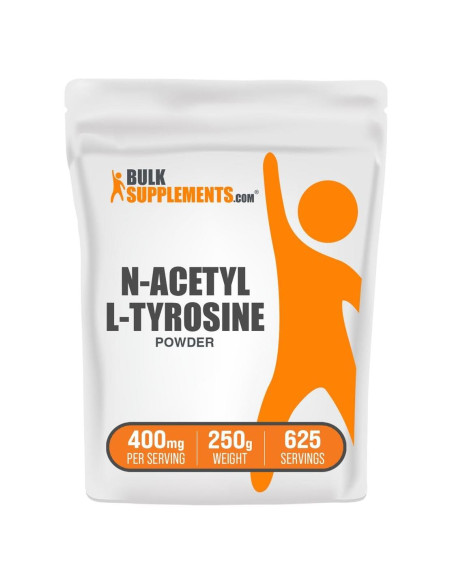 Suplemento de N-Acetil L-Tirosina BulkSupplements 250g Sin Sabor