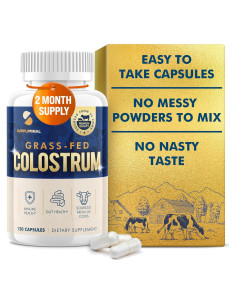 Suplemento de Calostro Bovino 120 Cápsulas 1000mg - Hudson