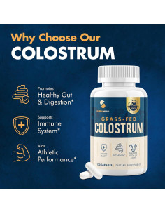 Suplemento de Calostro Bovino 120 Cápsulas 1000mg - Hudson 2