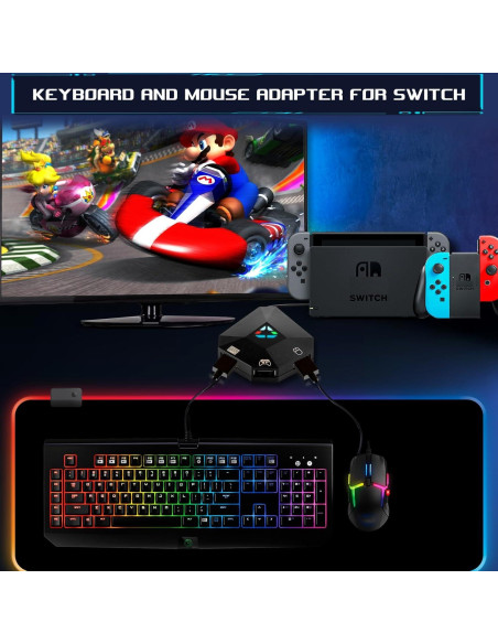 Adaptador de Teclado y Ratón arVin para Consolas PS4/Xbox Adaptador de Teclado y Ratón arVin para Consolas PS4/Xbox