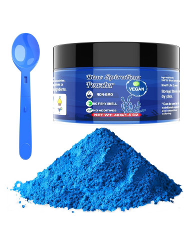 Polvo de Espirulina Azul ERCorArt 40g Colorante Natural Vegano