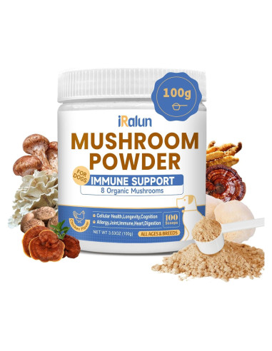 Polvo de Hongo Orgánico para Perros IRALUN - 100 g