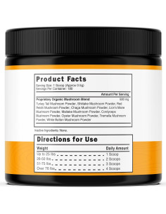 Suplemento en Polvo de Champiñones Peak Pets 90g - Inmunidad y Salud 2