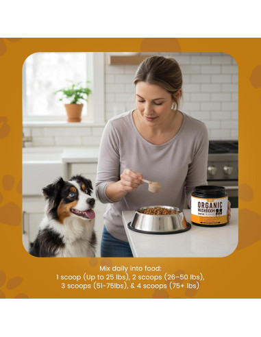 Suplemento en Polvo de Champiñones Peak Pets 90g - Inmunidad y Salud