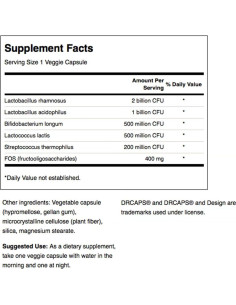 Complejo Probiotico Swanson Ultra 4.2 Mil Millones 120 Cápsulas Veganas 2