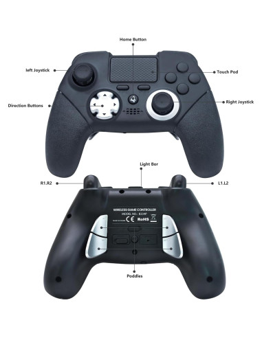 Controlador Inalámbrico Elite Aieloar para PS4 - Personalizable