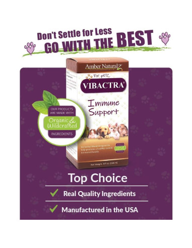 Suplemento Herbal Amber NaturalZ Vibactra 113.4g para Mascotas
