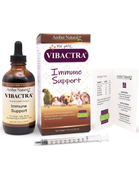 Suplemento Herbal Amber NaturalZ Vibactra 113.4g para Mascotas
