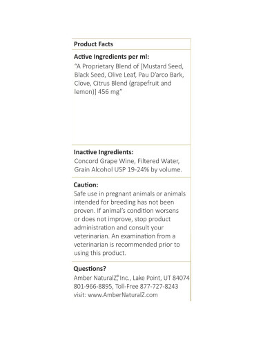 Suplemento Herbal Amber NaturalZ Vibactra 113.4g para Mascotas