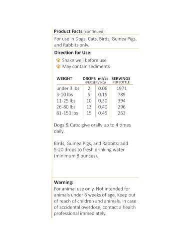 Suplemento Herbal Amber NaturalZ Vibactra 113.4g para Mascotas