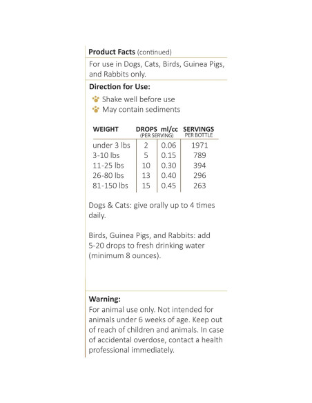 Suplemento Herbal Amber NaturalZ Vibactra 113.4g para Mascotas