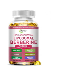 Suplemento de Berberina JINGYAT 1500mg con Canela y Cúrcuma