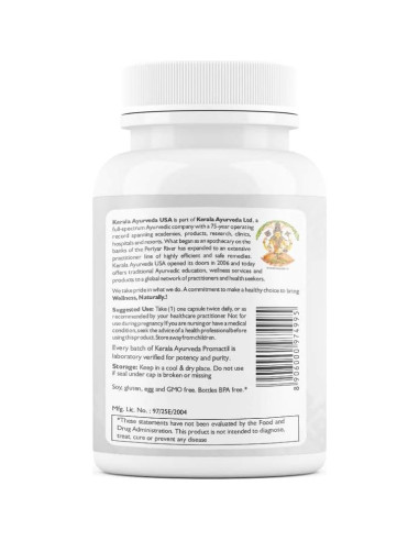Cápsulas Herbales Promactil Kerala Ayurveda - 60 Unidades