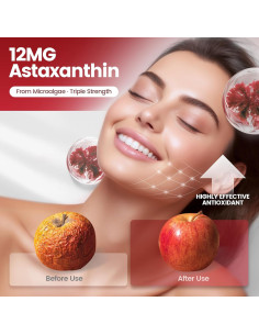 Astaxantina 12mg 240 Cápsulas VivoNu Suplemento Antioxidante 2