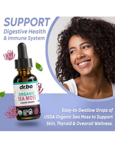 Gotas Líquidas de Musgo Marino Orgánico Dr. Bo 28.35 ml
