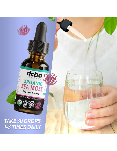 Gotas Líquidas de Musgo Marino Orgánico Dr. Bo 28.35 ml