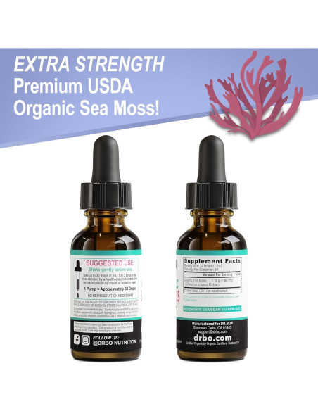 Gotas Líquidas de Musgo Marino Orgánico Dr. Bo 28.35 ml