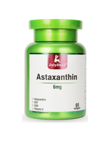 Astaxantina 6 mg JulyDeer - 60 Geles Blandos Antioxidantes