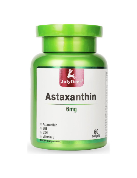 Astaxantina 6 mg JulyDeer - 60 Geles Blandos Antioxidantes