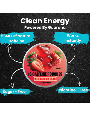 Pouches de Energía LyvWel 56mg - 6 Sabores, 96 Pouches